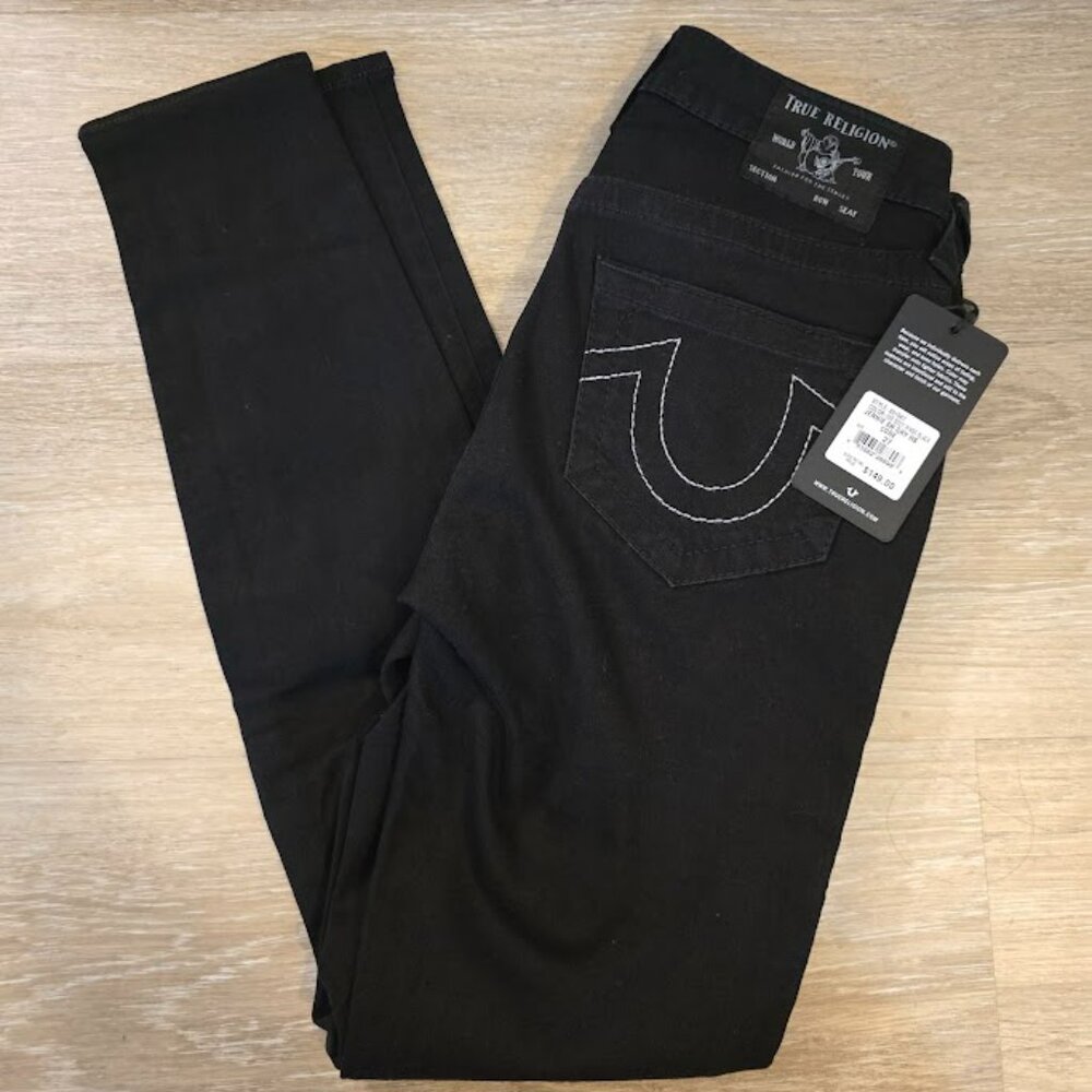 TRUE RELIGION JENNIE MID RISE CURVY SKINNY JEAN - SZ 27 BNWT